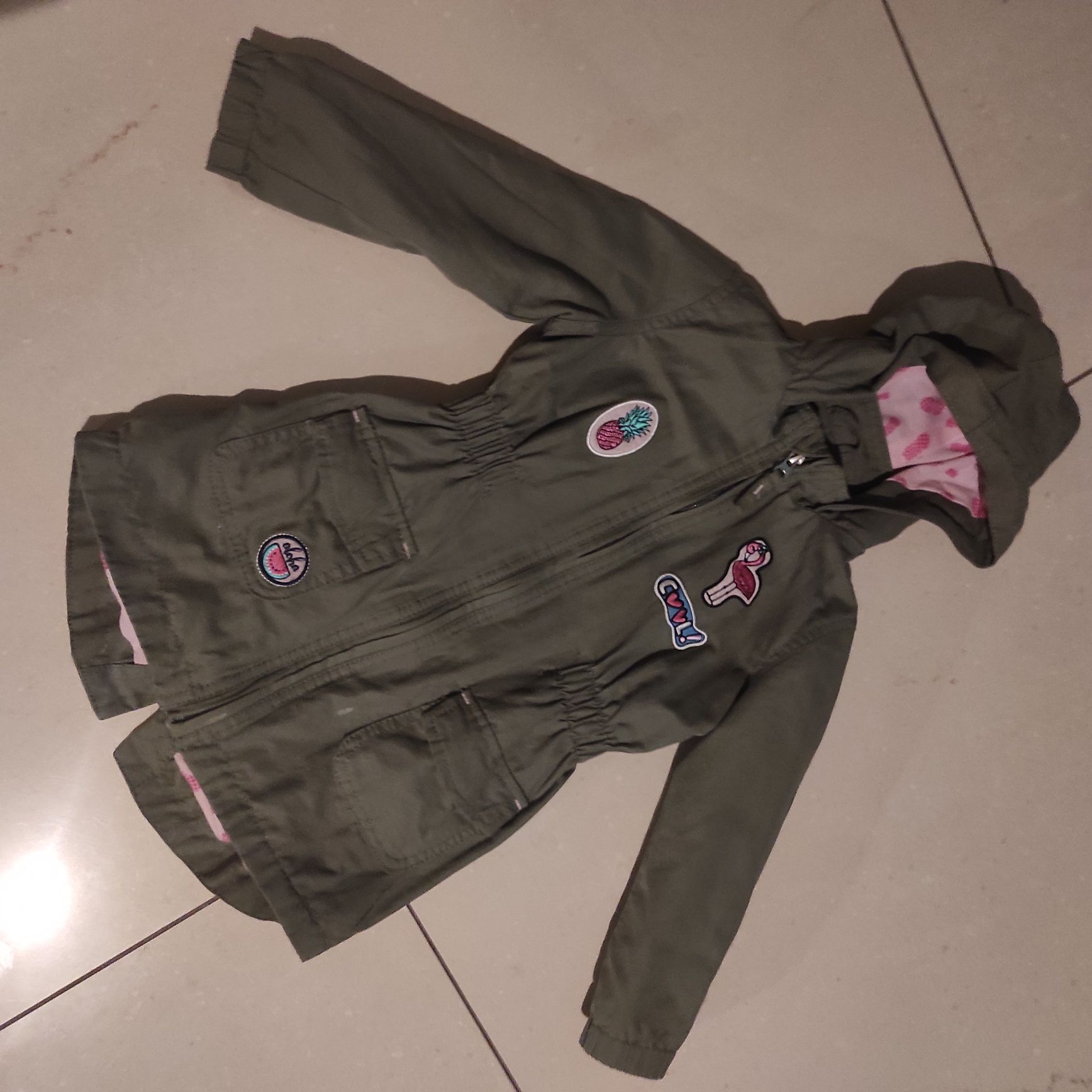 Parka khaki dla dziewczynki 98