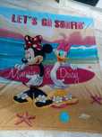 Zestaw duży koc myszka Minnie i Daisy i poduszka jednorożce Disney