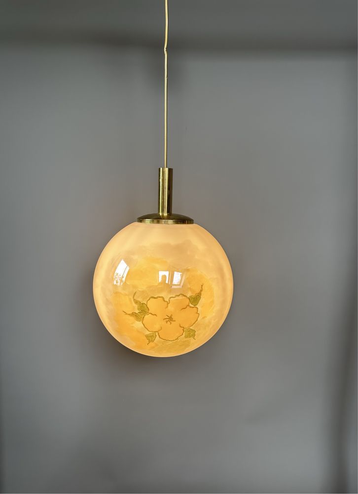 Guro Leuchten lampa kula Vintage szklo murano