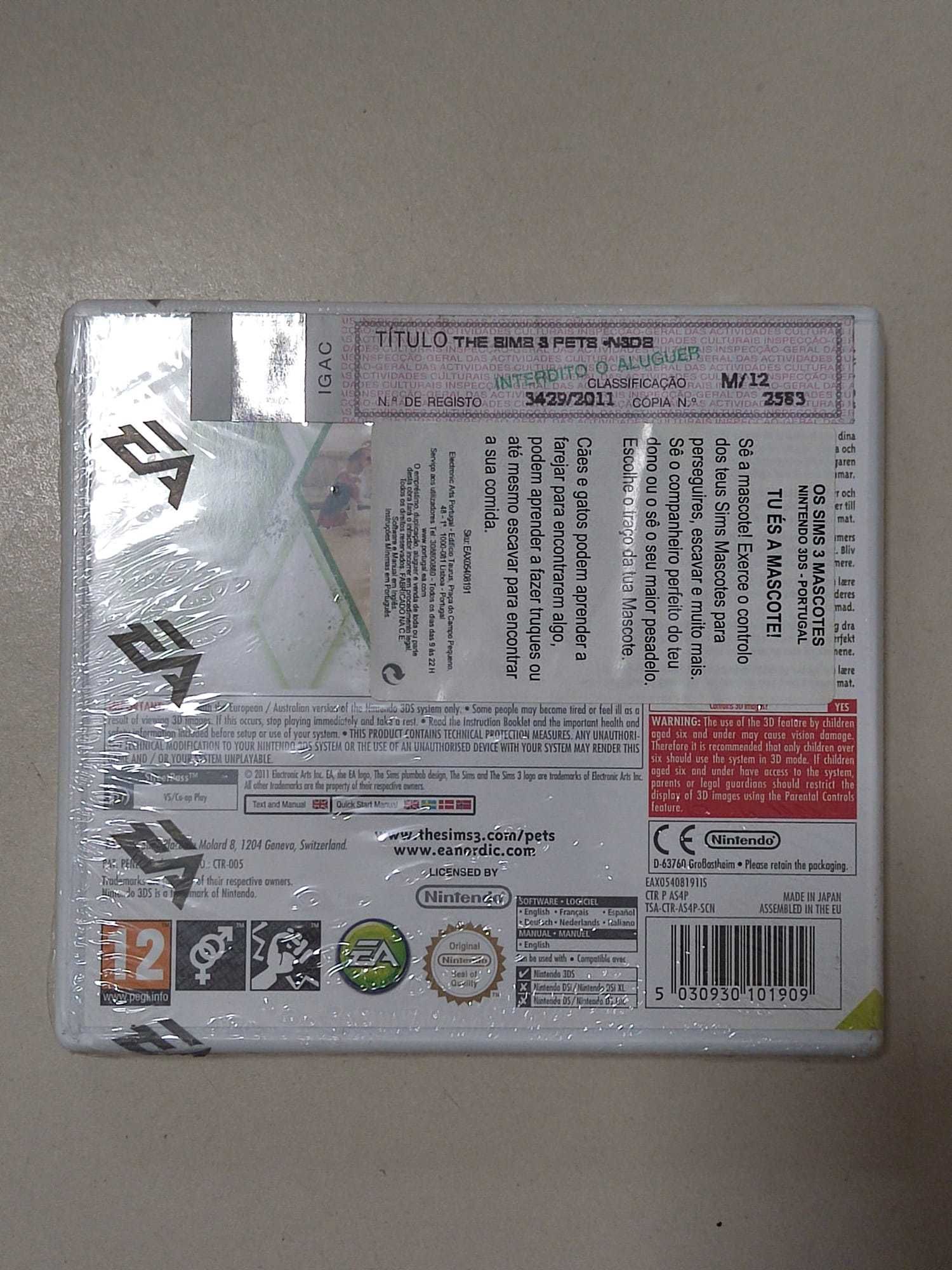 The Sims 3 Pets Nintendo 3DS - Novo
