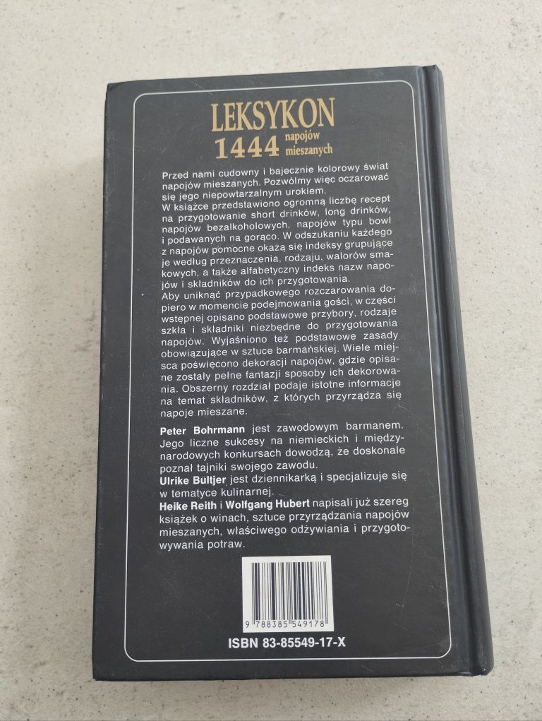 Leksykon 1444 napojów mieszanych 1993r vintage