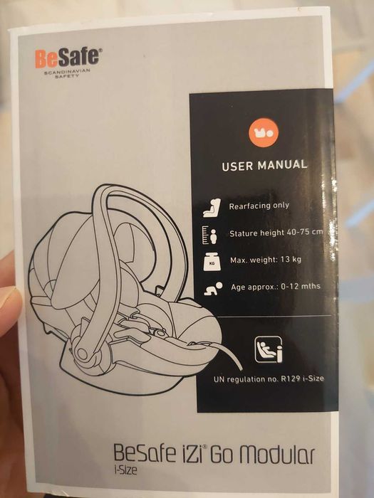 BeSafe Izi Go Modular I-Size Fotelik 0-13kg + Baza isofix