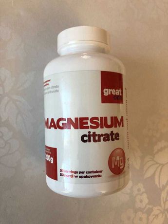 Magnez Magnesium Citrate 200 g - Great One 01.2025