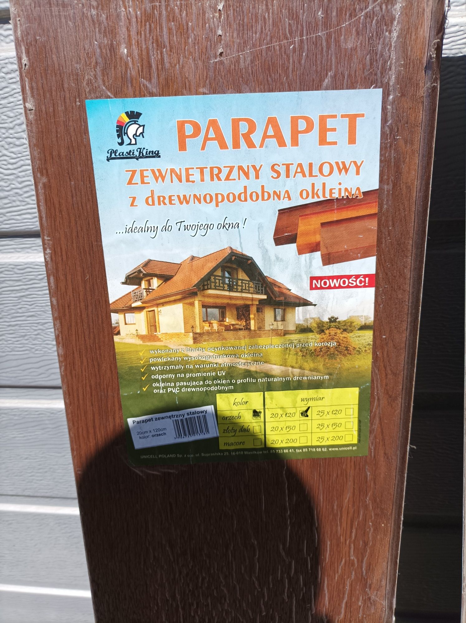 Parapety stalowe zewnętrzne