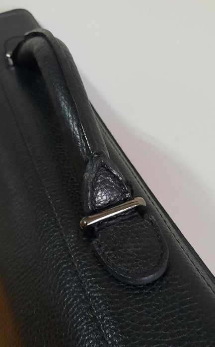 Портфель шкіряний м'який чорний BOND 1223-286