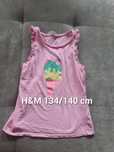 Bezrękawnik H&M koszulka na ramiączkach H&M 134 140 cm lody truskawka