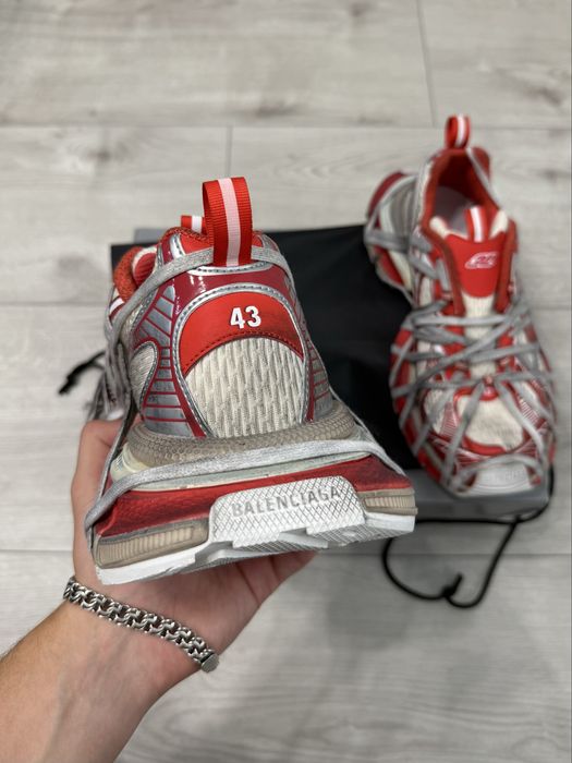 кроссовки Balenciaga 3XL Extreme Laced Red Sneakers 42 43