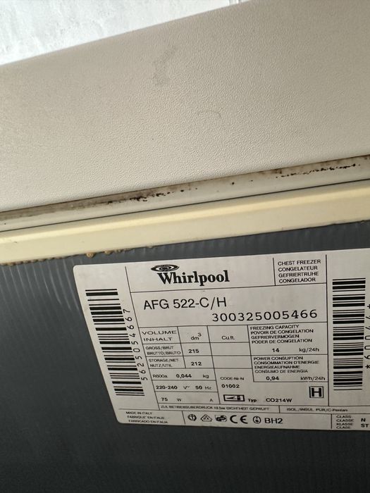 Arca Congeladora - Whirlpool AFG 522 (212L)