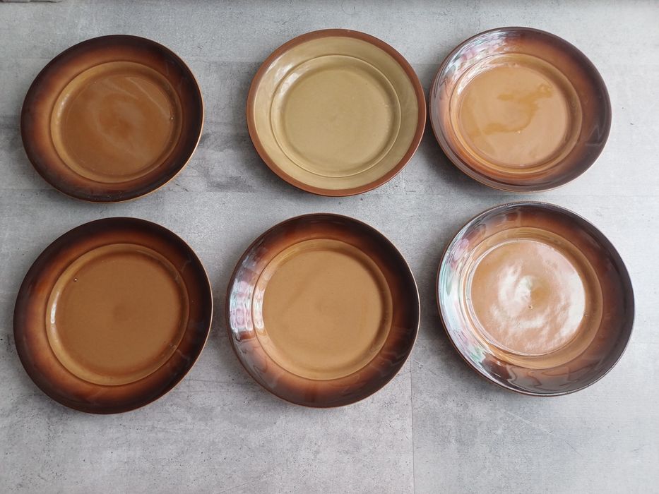 Talerze  Tułowice  porcelana 6 sztuk duże obiadowe