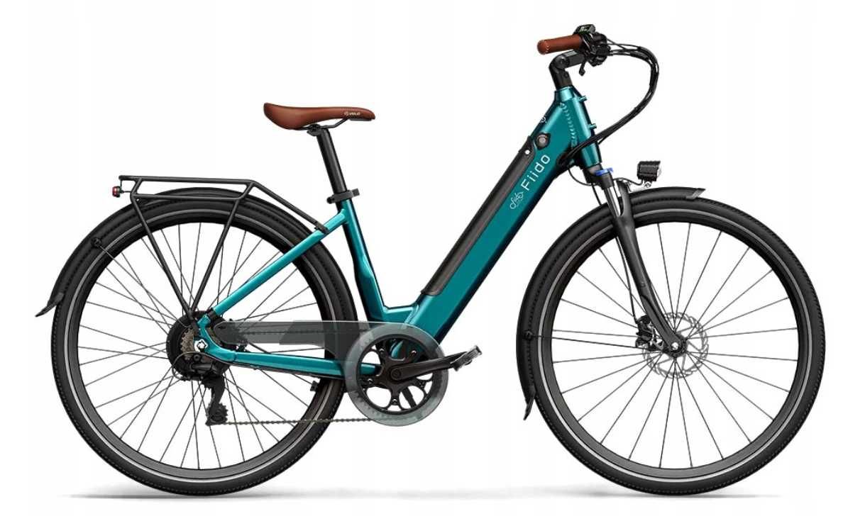 NOWY Rower miejski elektryczny FIIDO C11 PRO (28'') Emerald Blue