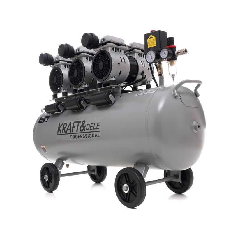 KRAFT&DELE Sprężarka Kompresor Bezolejowy 100l 3x1500w 8Bar KD1397