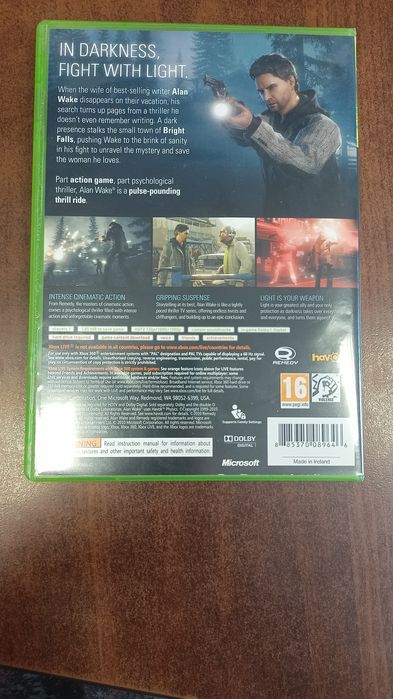 Gra Xbox 360: Alan Wake