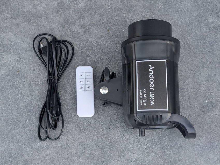 Andoer LM60W Портативне світлодіодне світло, що заповнює світло для фо