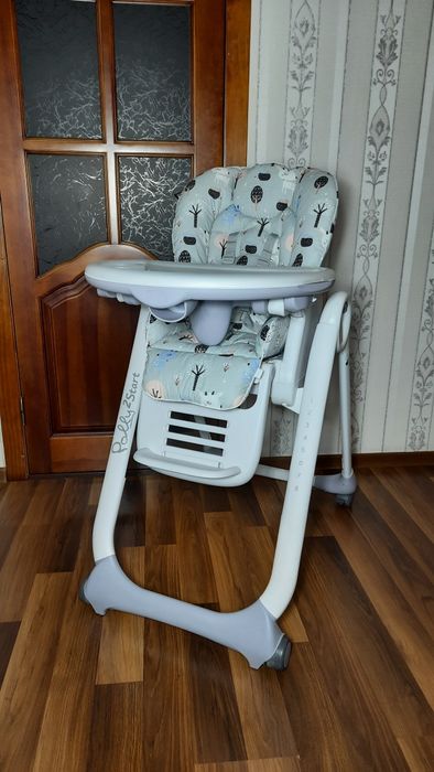 ‼️з НОВИМ ЧОХЛОМ Chicco polly 2start ідеальний стільчик для годування