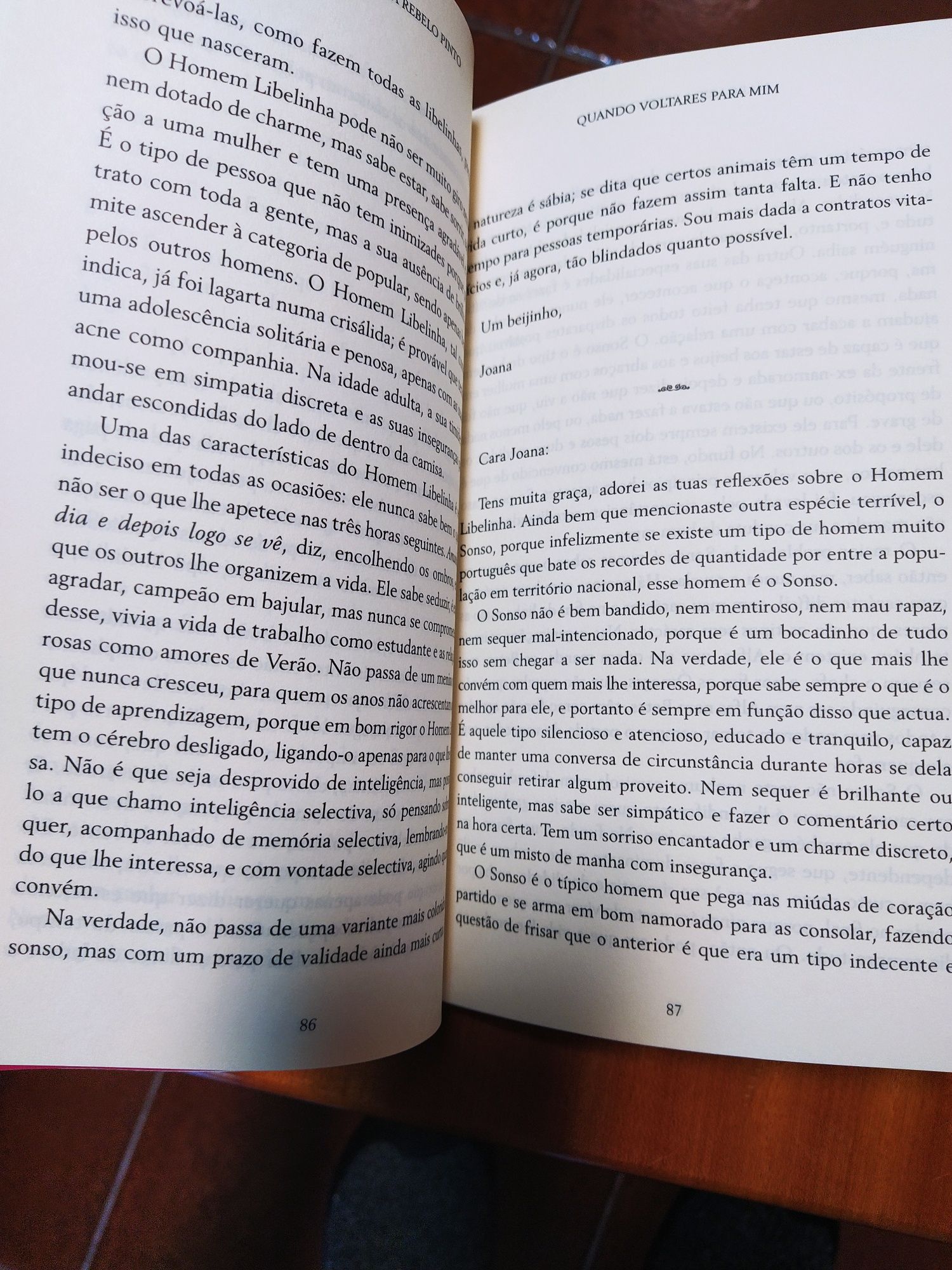 Livro de Margarida Rebelo Pinto. Título Quando voltares para mim