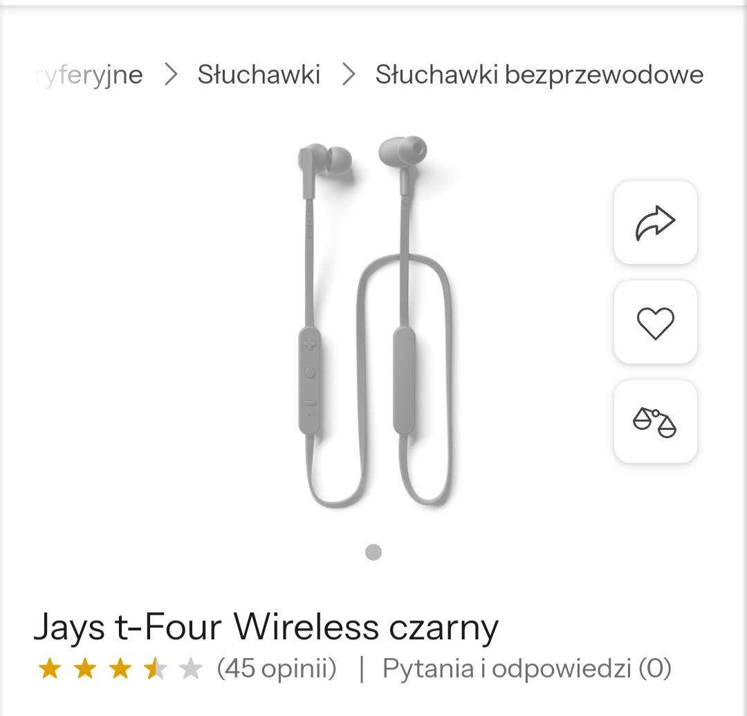 Słuchawki bezprzewodowe Jays t-Four