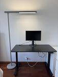 Lampa biurowa LED Prios, szara