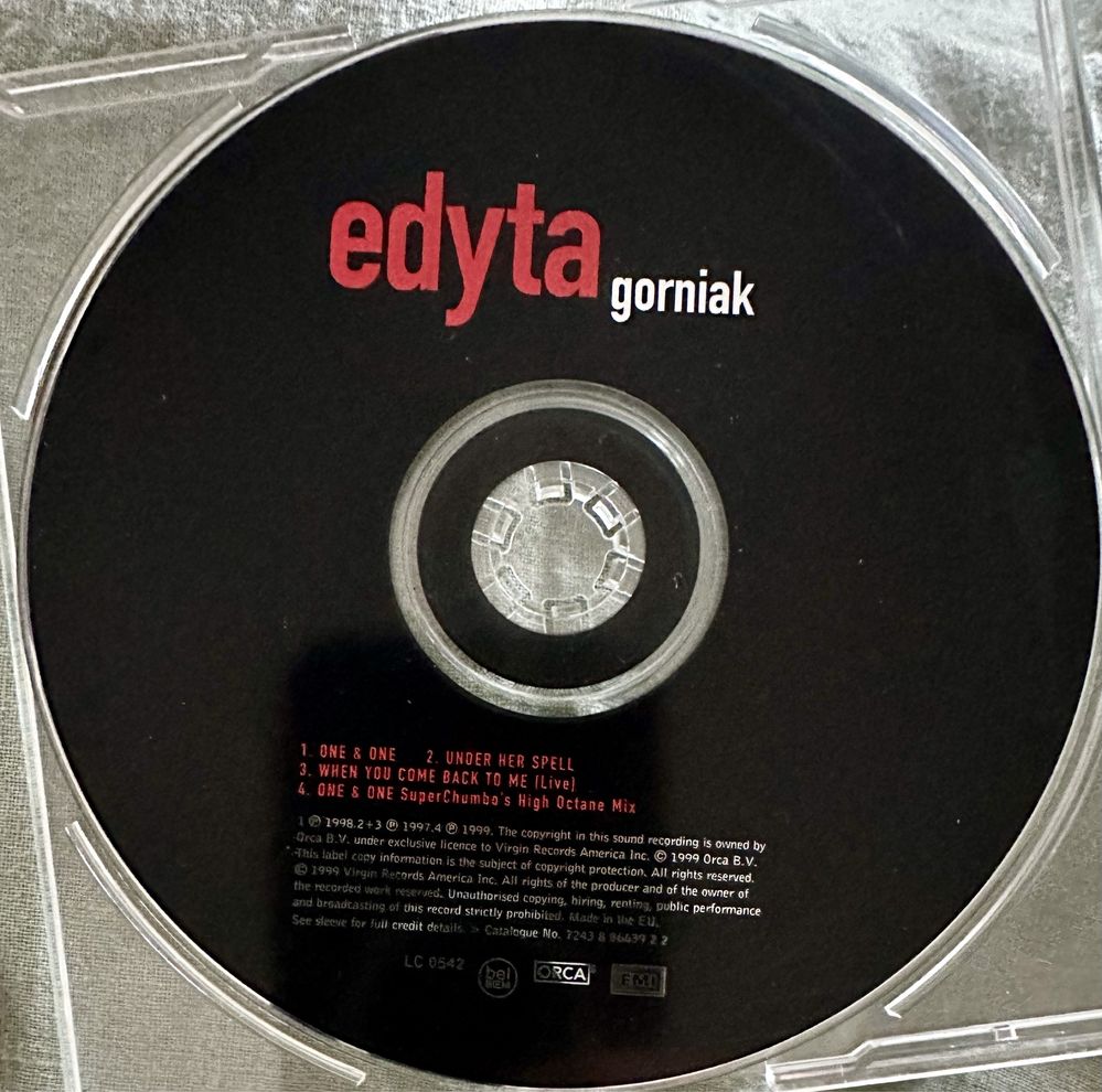 Edyta Górniak - One & One | CD Singiel 4 Track