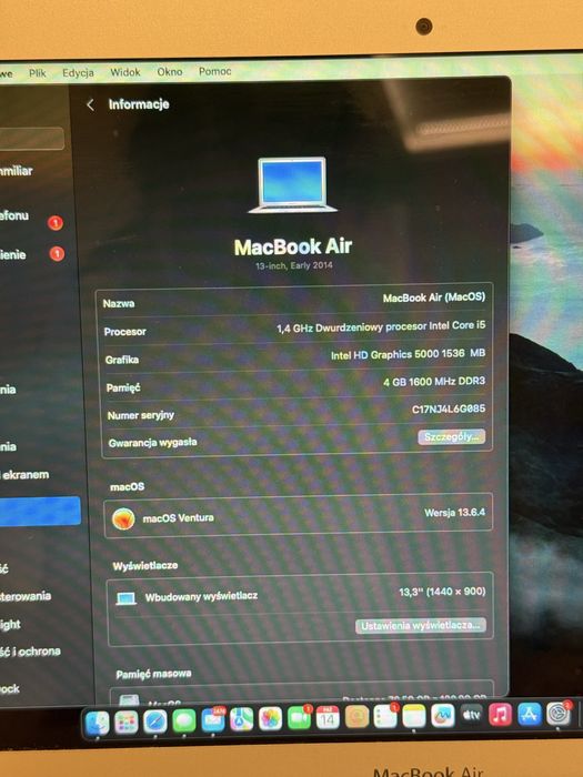 MacBook Air 13” (Early 2014)