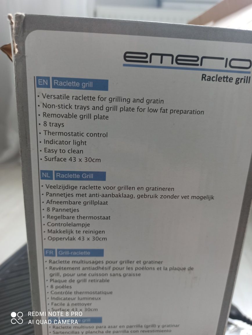 Grill + Raclette  Elektryczny
