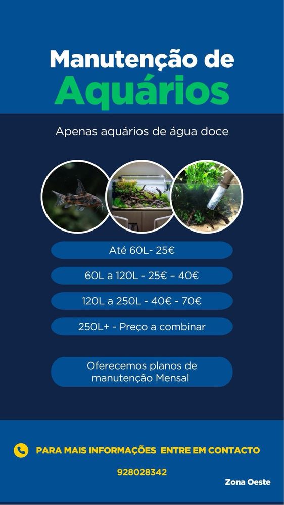 Manutenção de aquarios