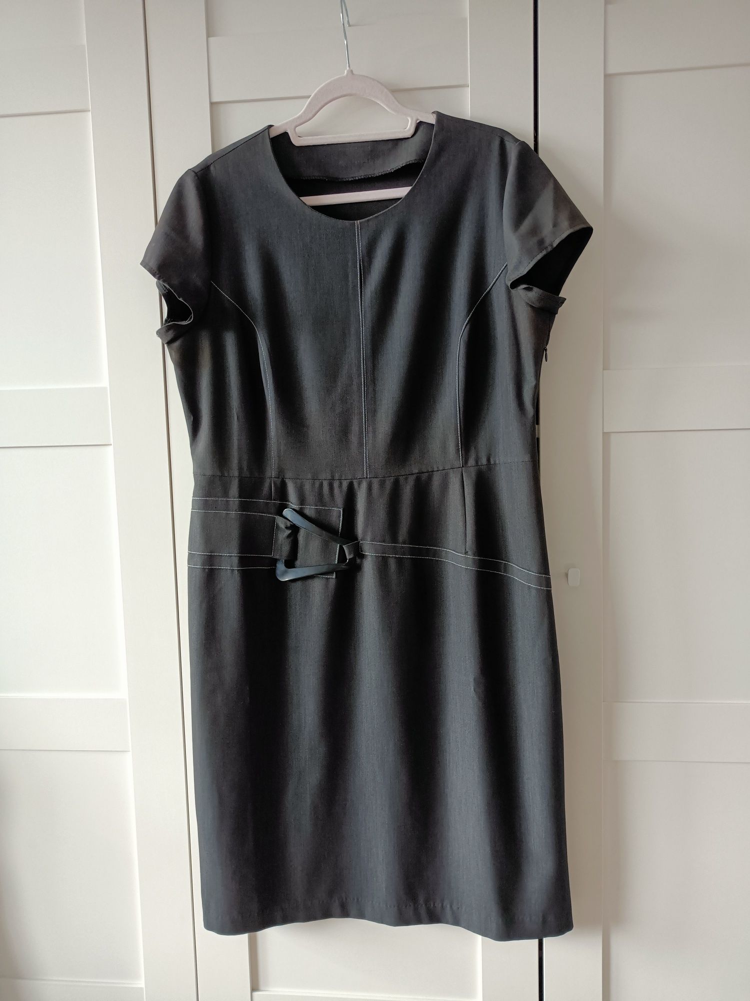 Biurowa elegancka sukienka damska 44/46 XXL xxxl plus size