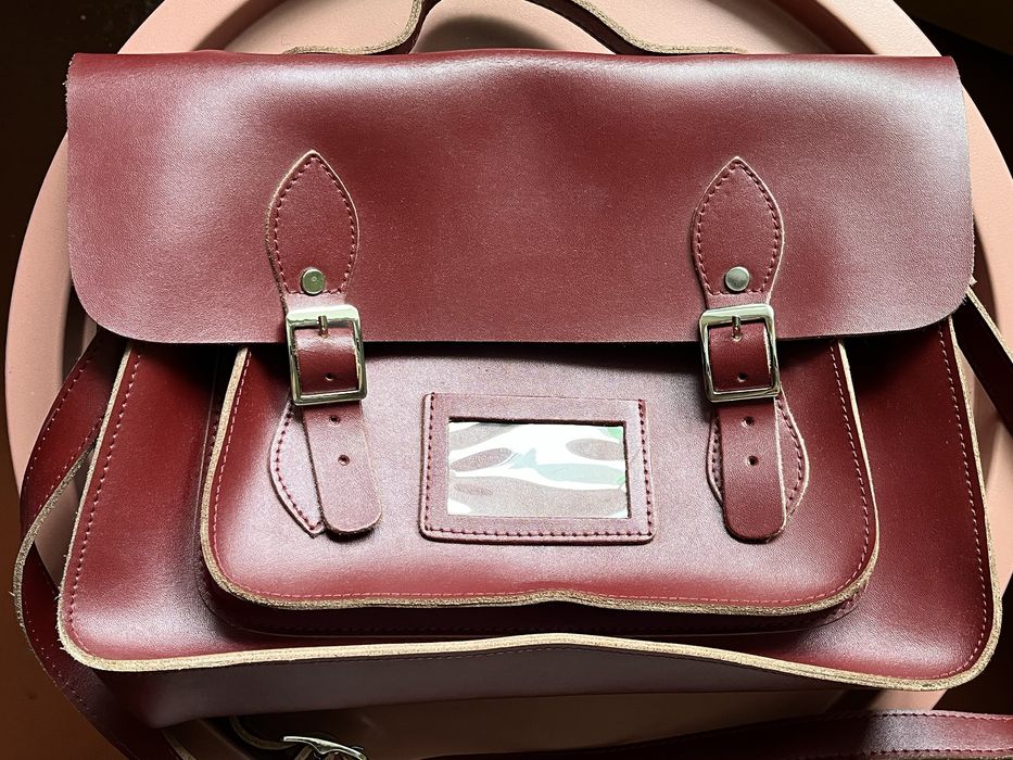 Шкіряна сумка-портфель