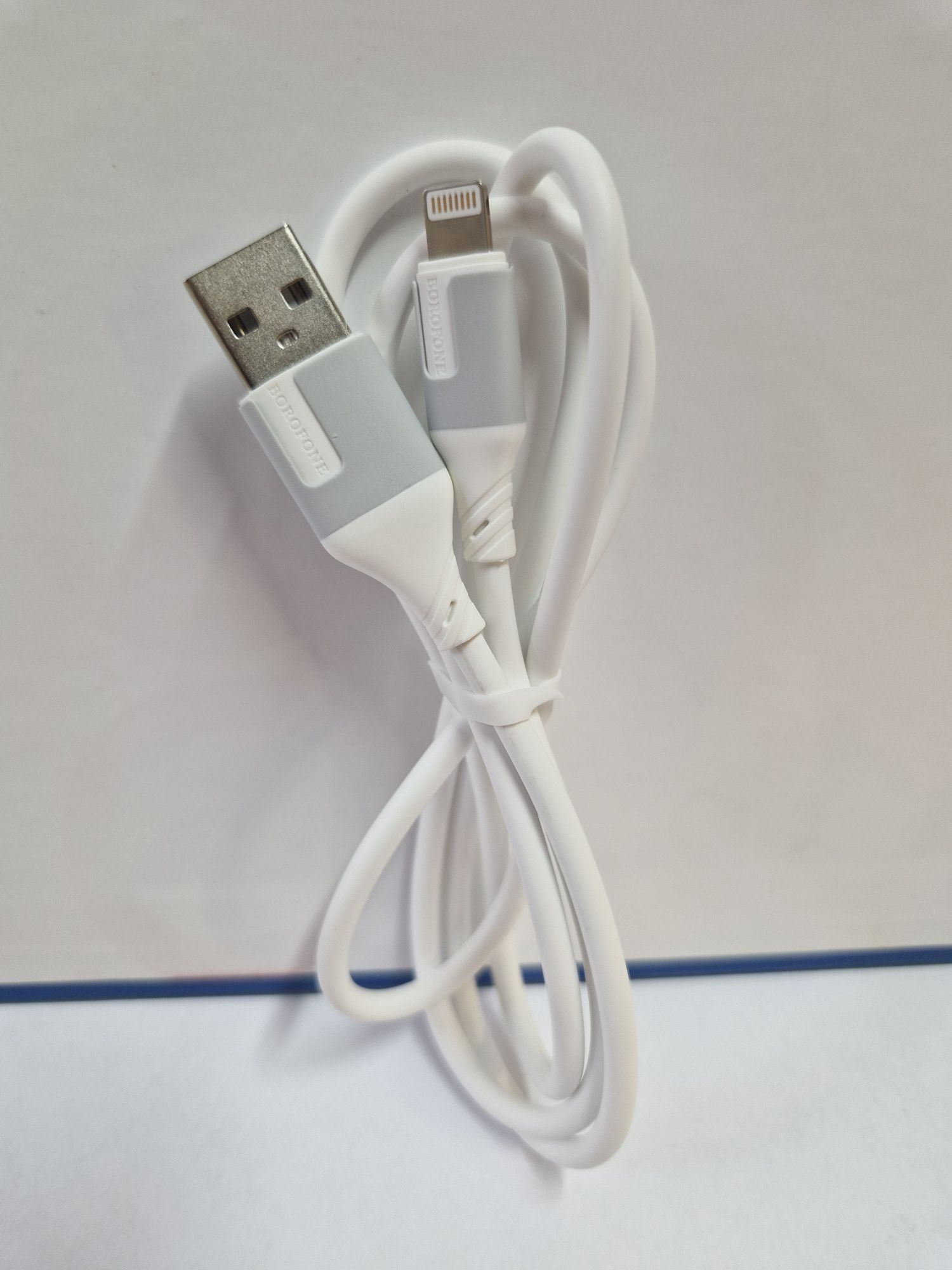 Borofone Kabel BX101 Creator - USB na Lightning - 2,4A 1 metr biały