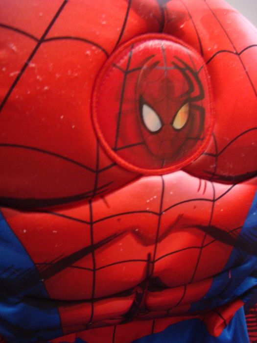 strój superman SPIDERMAN efekt super mięśni + maska spidermen 122/128