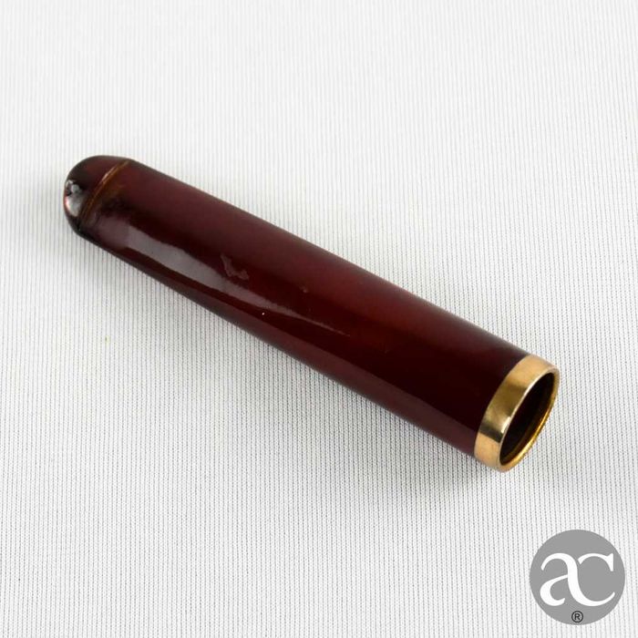 Antiga Boquilha em âmbar e aro em ouro