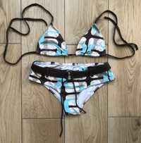 Bikini w odcieniach brązu XS