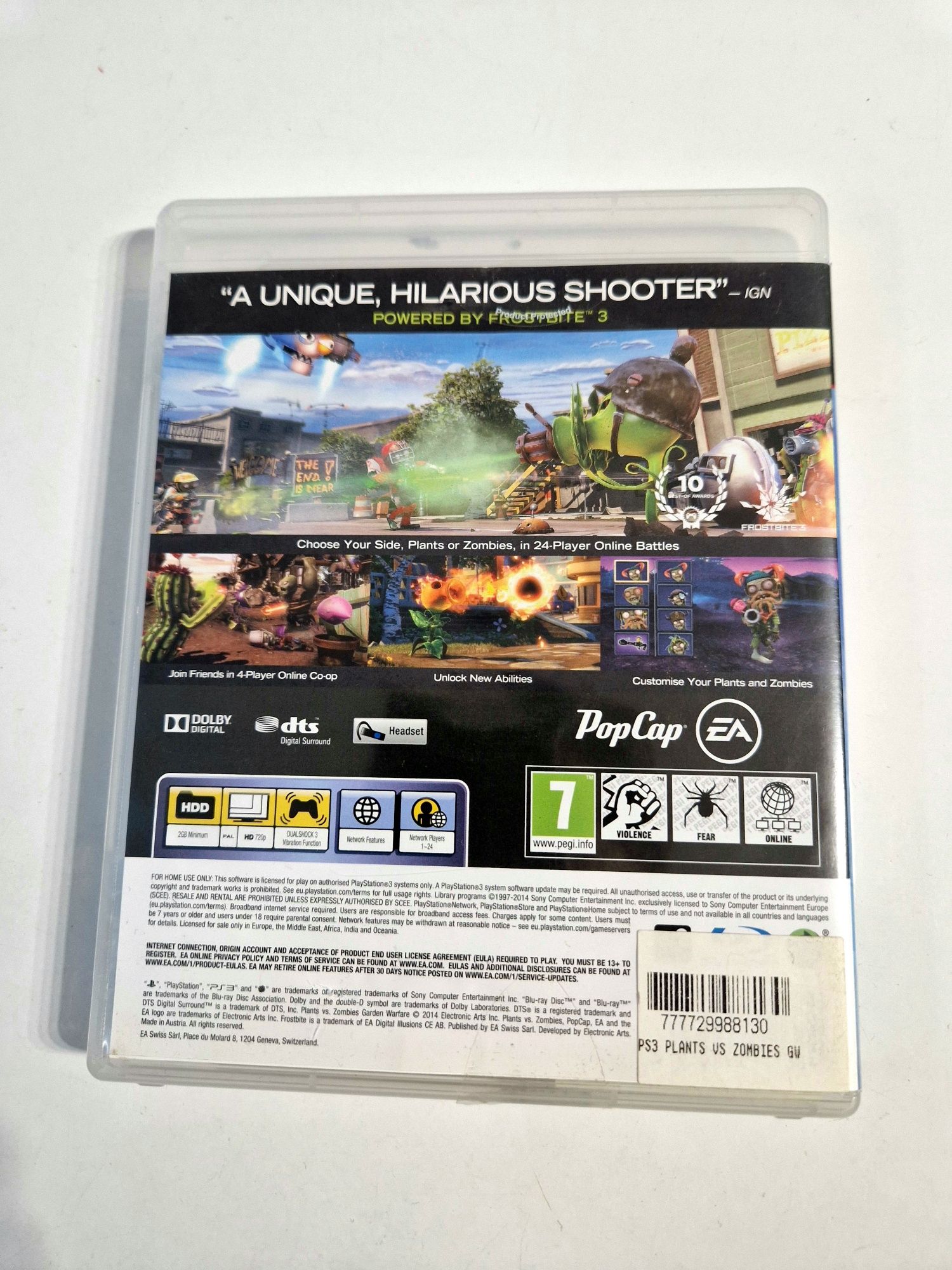 Gra Plants VS Zombie Garden Warfare PS3 Dla Dzieci Komis