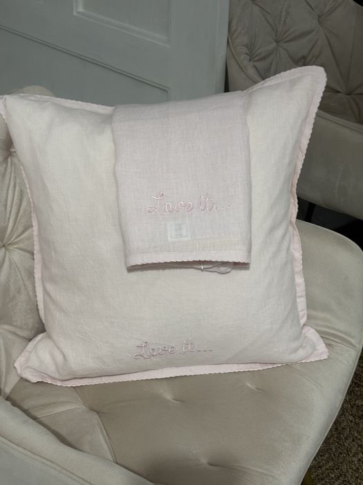 Piekne poszewki 2szt Riviera Maison Len shabby chic prowansalski