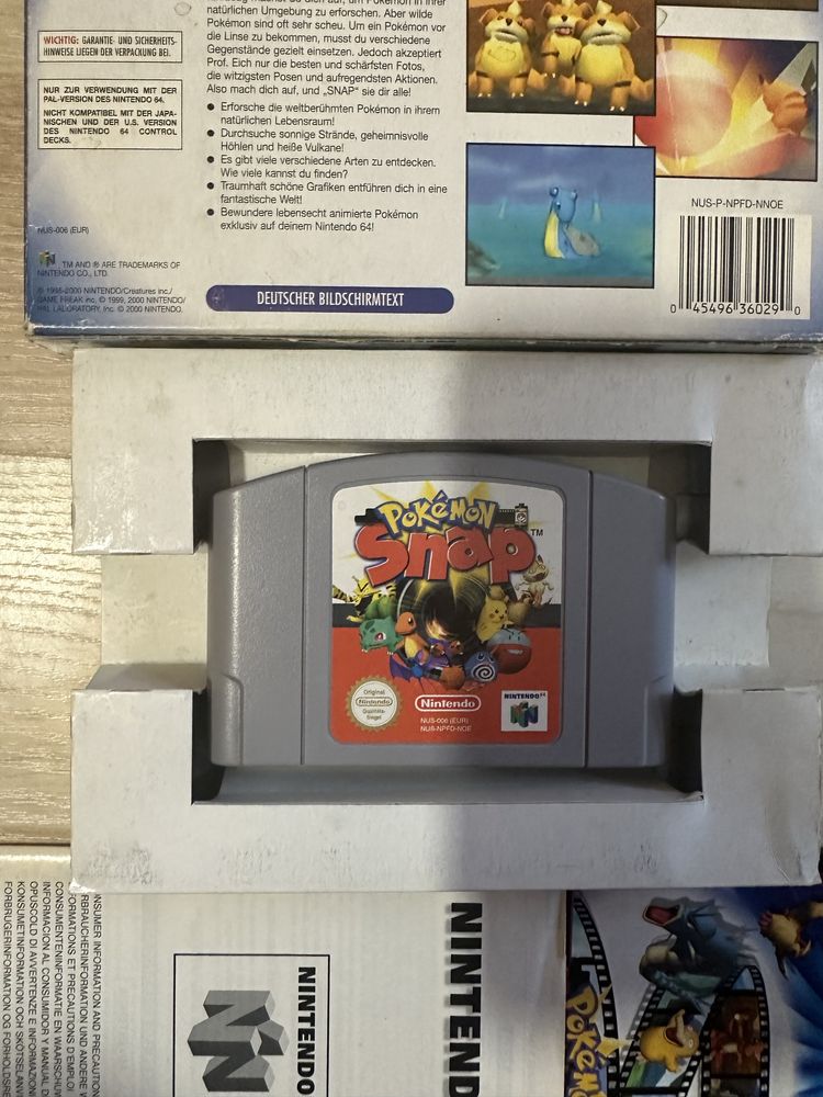 Nintendo 64 Pokemon Snap zestaw z pudełkiem !