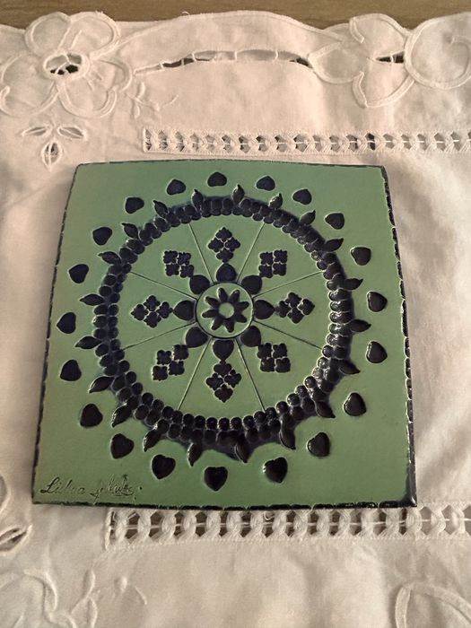 Conjunto de ajulejos decorativos pintados à mão da