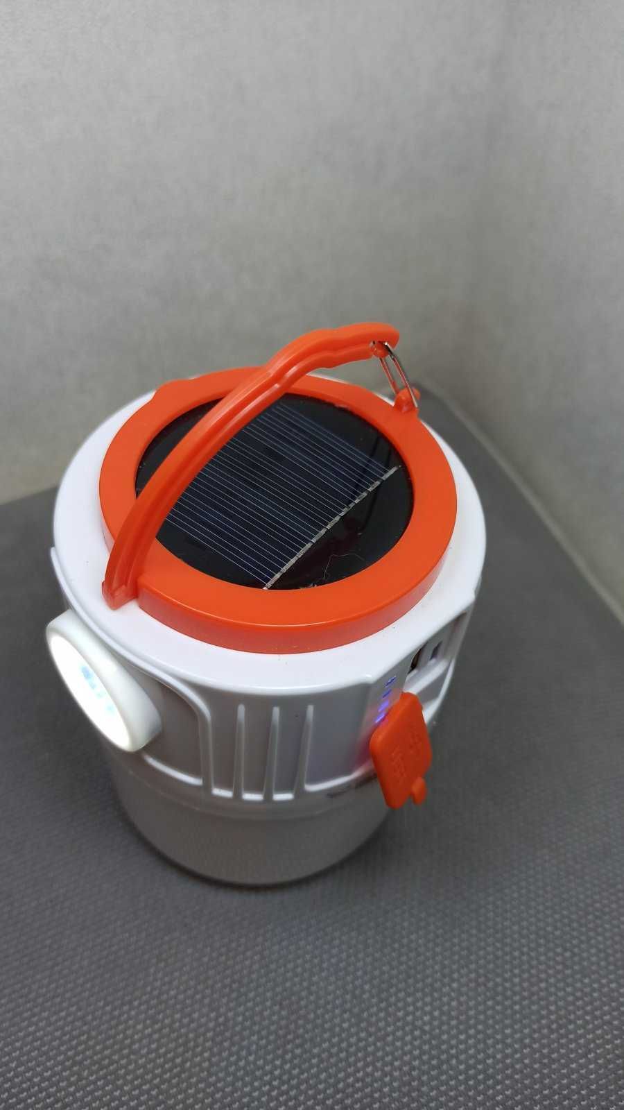 Підвісна лампа на акумуляторі з сонячною зарядкою та яскравим ліхтарем