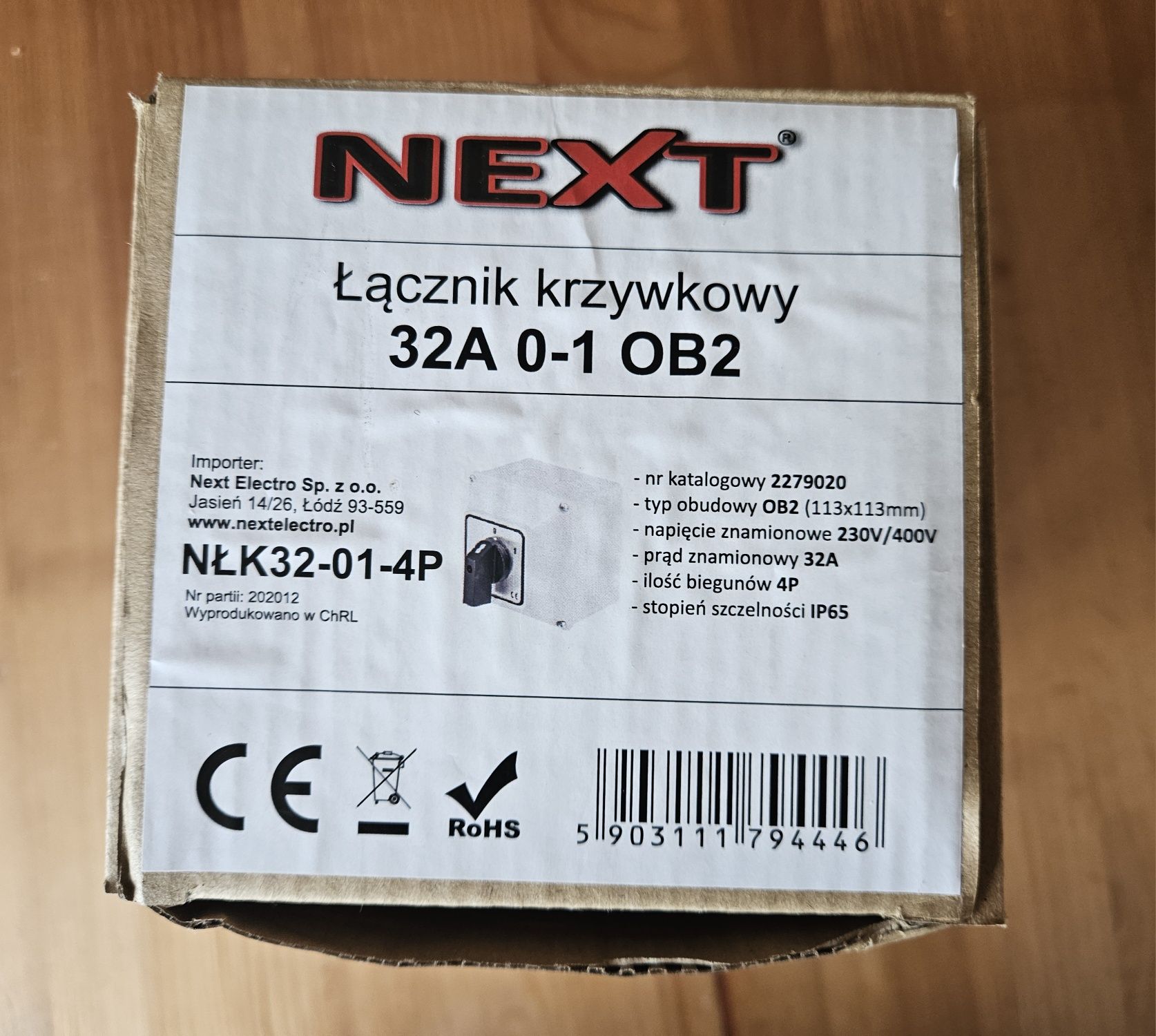 Łącznik krzywkowy 32A