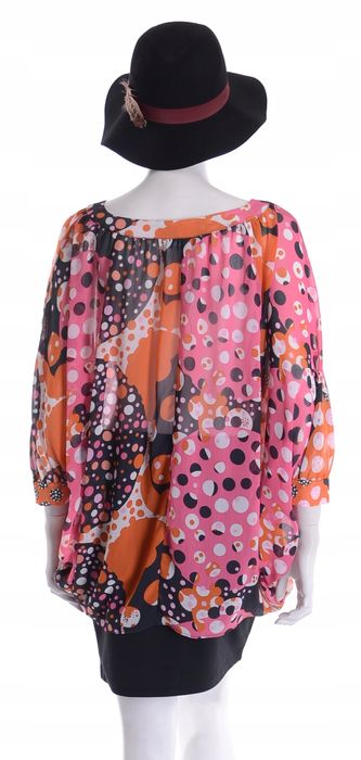 PAPAYA szyfonowa tunika nietoperz r. 38