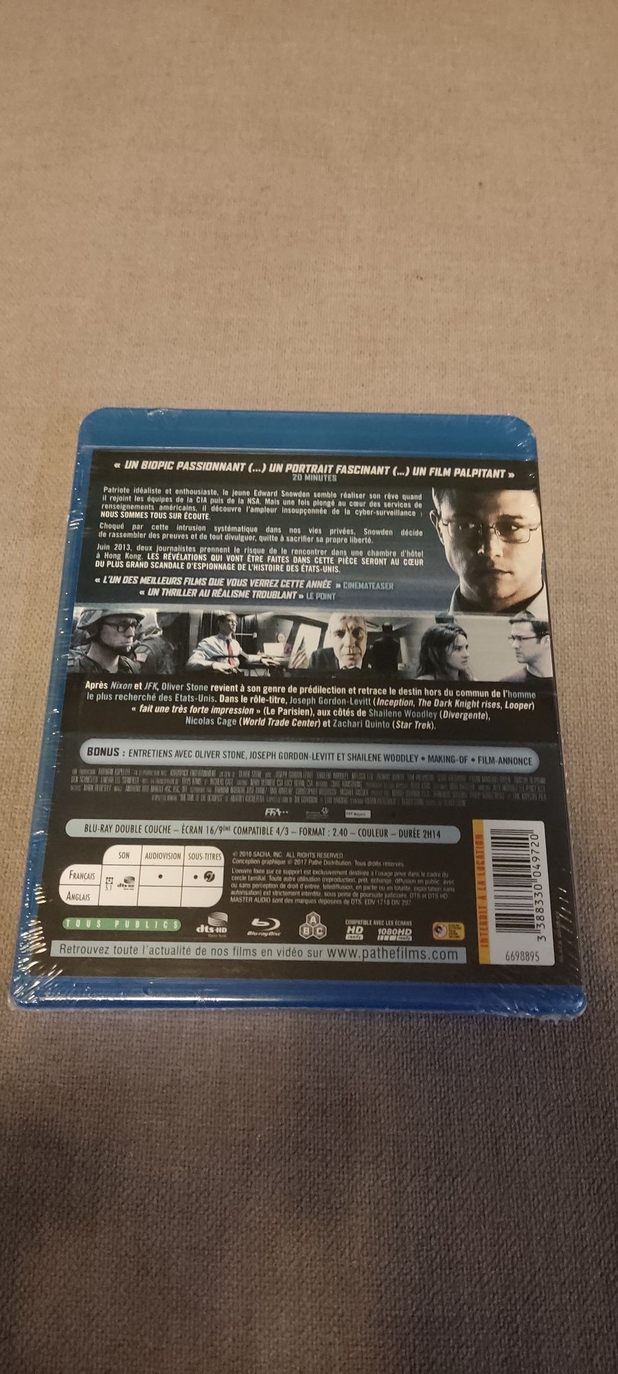 Snowden bluray Oliver Stone Joseph Gordon-Levitt bez pl folia