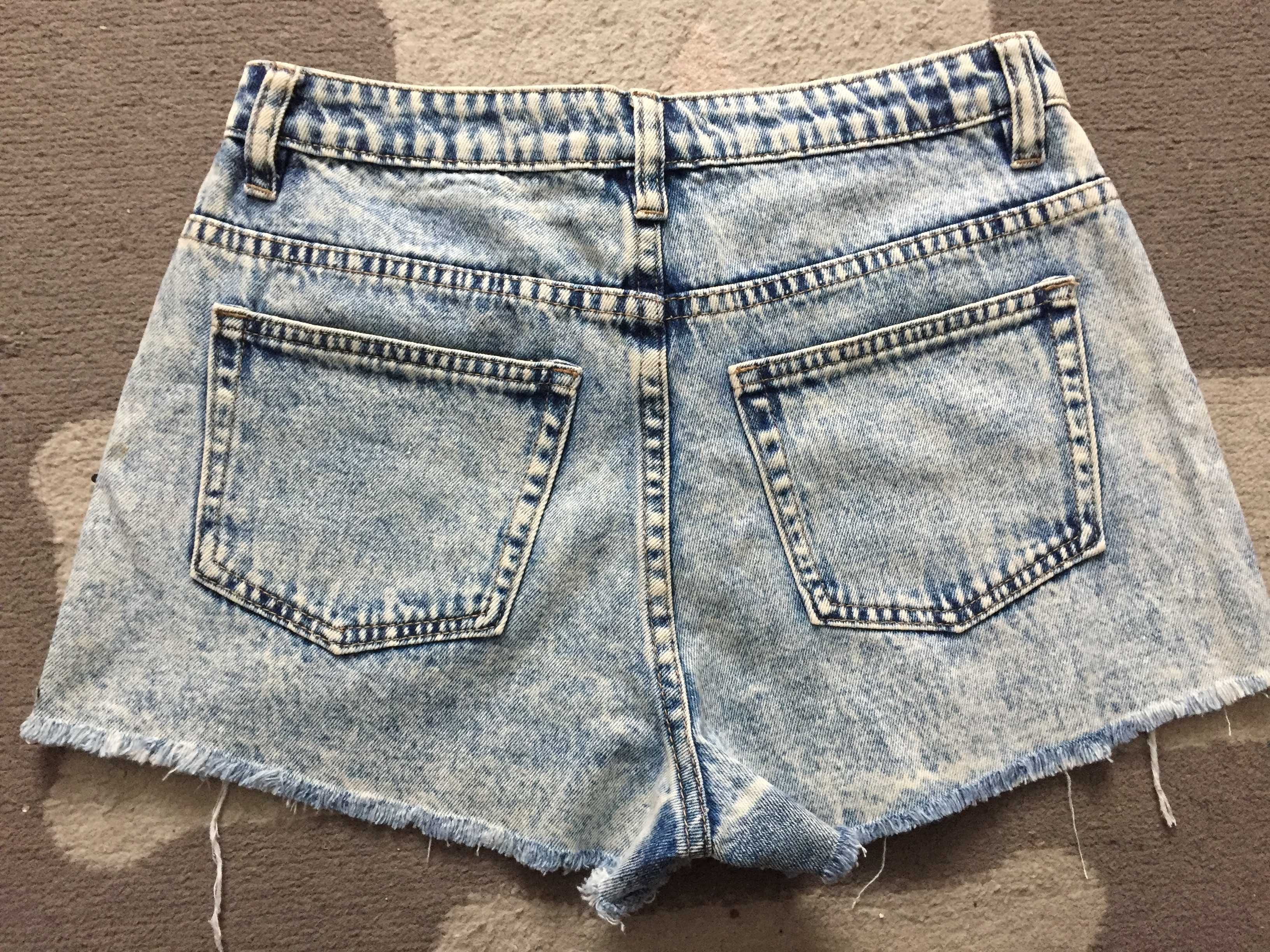 Cropp krótkie spodenki jeansowe szorty rozmiar S cyrkonie