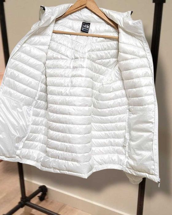 Белая пуховая куртка The North Face Gore-Tex, р. L/XL