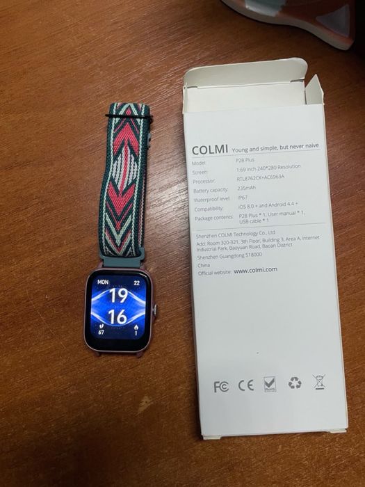 Смарт-годинник COLMI P28 Plus (б/в, робочий стан)