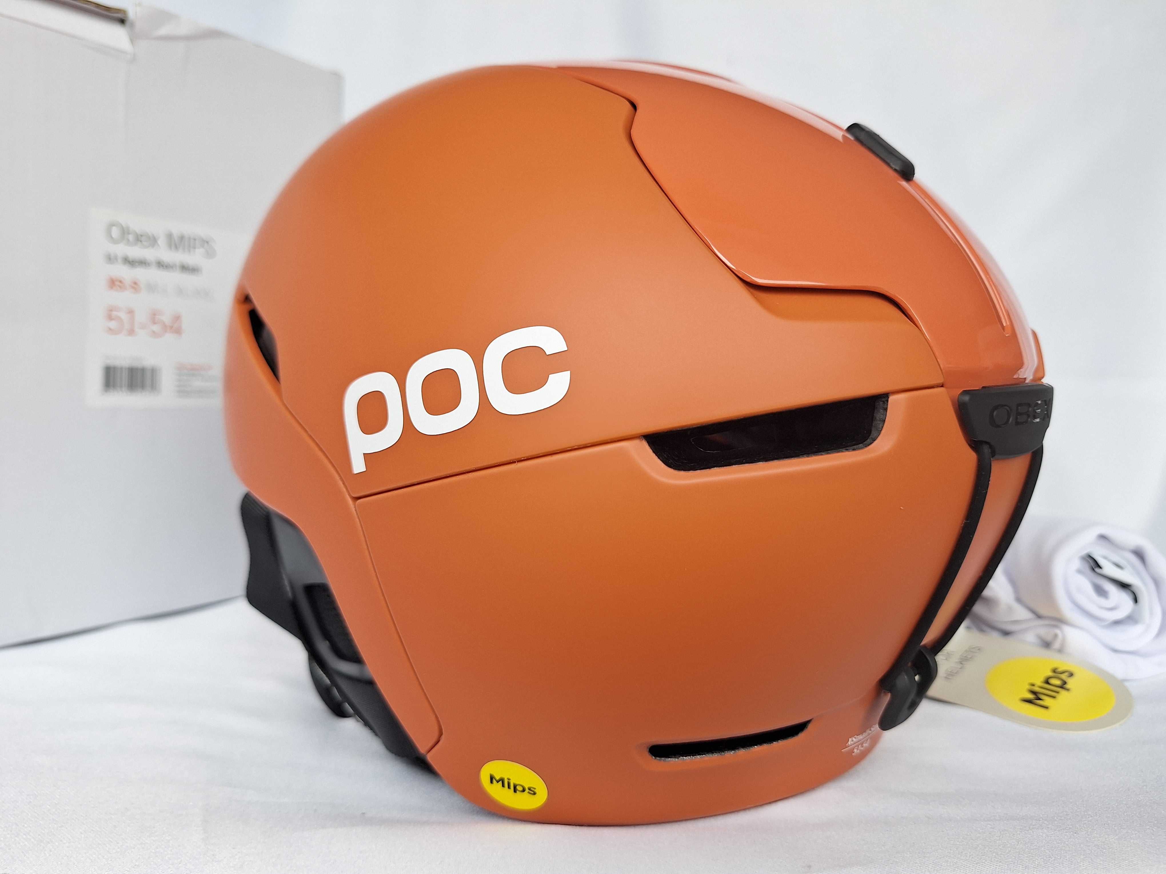 Kask narciarski POC Obex Mips Lt Agate Red Matt XS/S 51-54cm