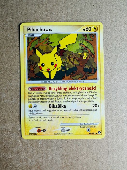 Pikachu 94/123 - Diament i Perła Tajemne Skarby - Karta Pokemon (3)