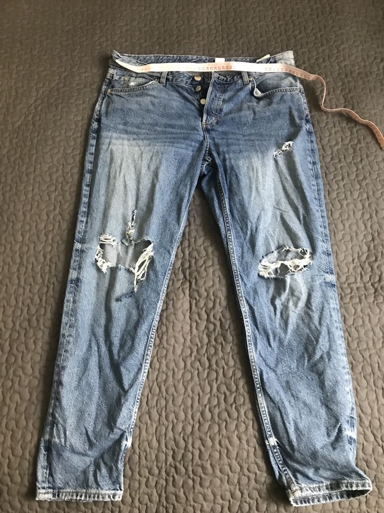 Джинсы  бойфренд бедровка H&m мом