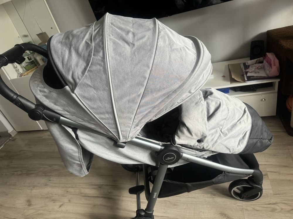 Wózek spacerowy BabyDesign Wave 2021 Silver Gray