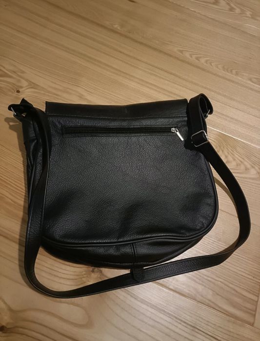 Torebka SKÓRA naturalna, listonoszka