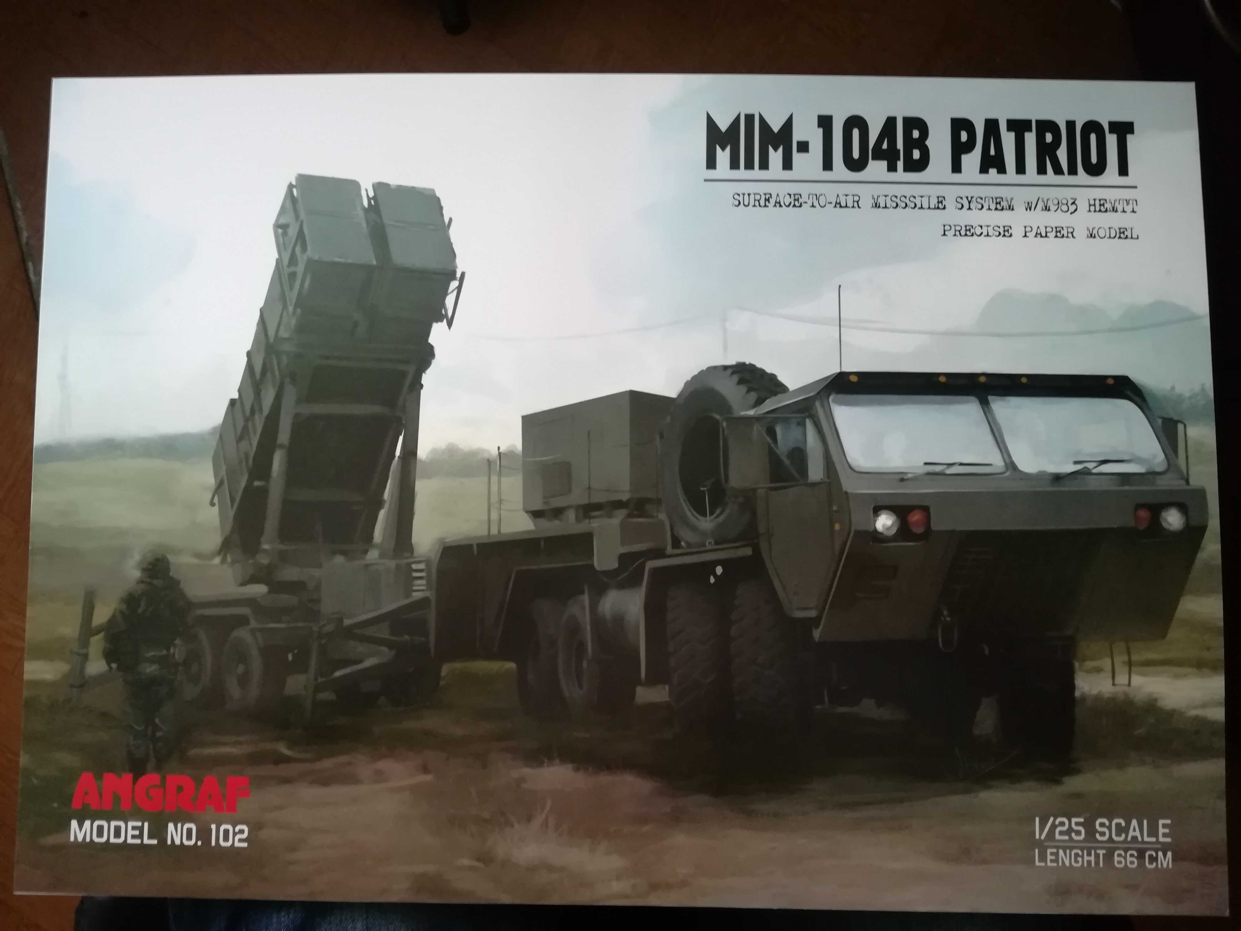 Angraf MIM-104B Patriot model kartonowy