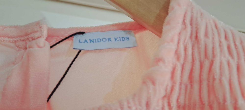 Vestido de veludo Lanidor (Novo): Tam 8 Anos