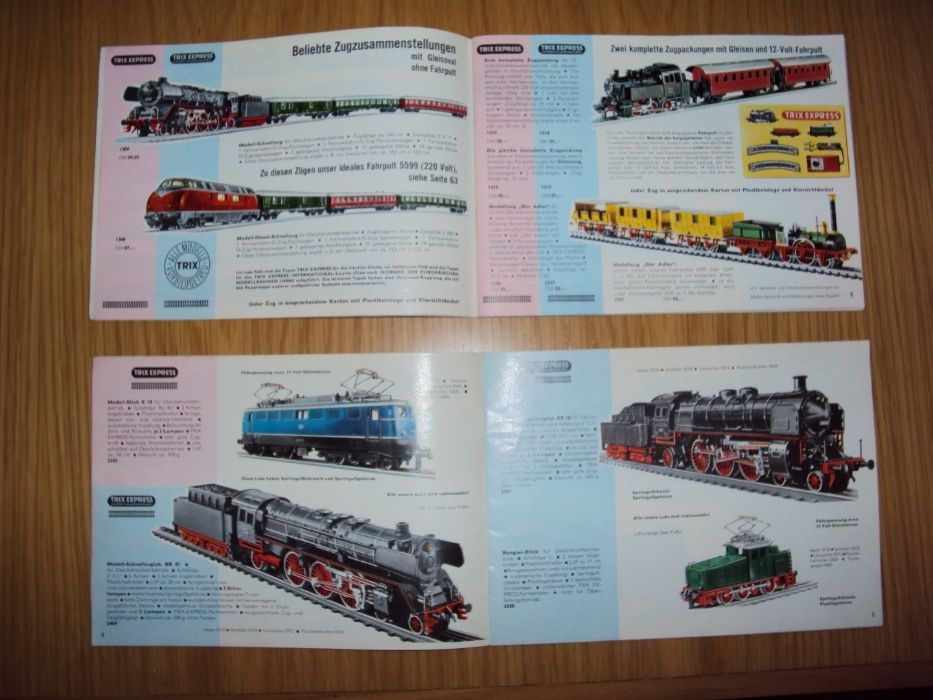 2 Catálogos Ferromodelismo / Comboios (1965)